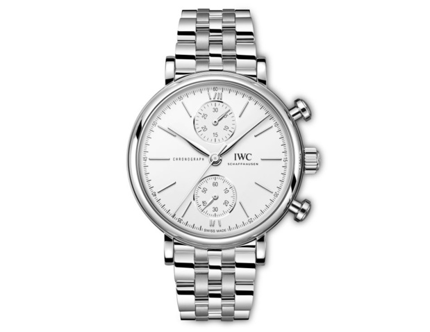 IWC Portofino Chronographe 39 : chic et sportive sur bracelet acier IWC Portofino Chronographe 39 : chic et sportive sur bracelet acier
