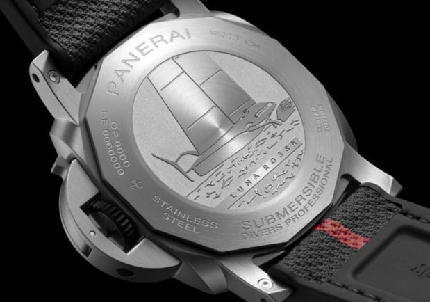 Panerai Submersible QuarantaQuattro Luna Rossa : un cadran tel la coque fuselée de l'AC75 Panerai Submersible QuarantaQuattro Luna Rossa : un cadran tel la coque fuselée de l'AC75