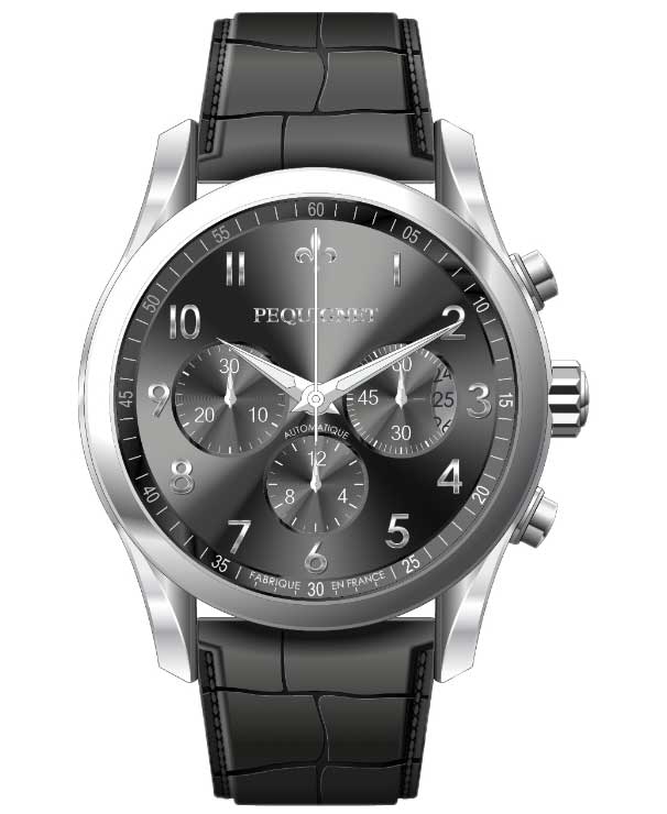 Pequignet Chronographe Elegance : beau chrono Pequignet Chronographe Elegance : beau chrono