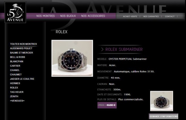 5ème Avenue : pour des montres d'occasion à Strasbourg 5ème Avenue : pour des montres d'occasion à Strasbourg