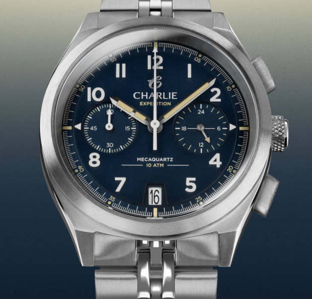 Charlie : lancement d'un joli chrono GR méca-quartz pour un look "field watch" assumé Charlie : lancement d'un joli chrono GR méca-quartz pour un look "field watch" assumé