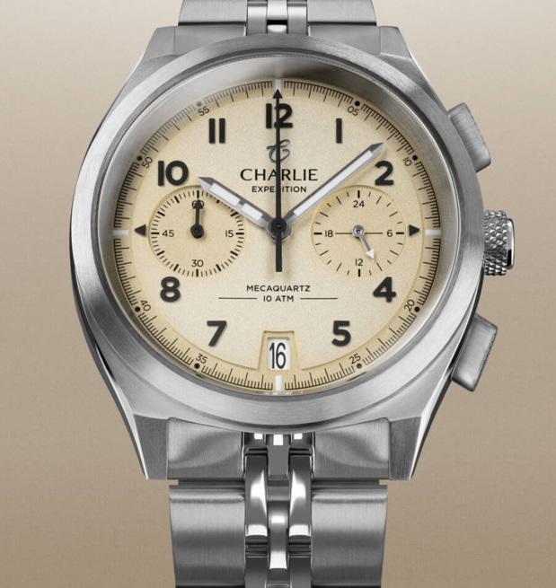 Charlie : lancement d'un joli chrono GR méca-quartz pour un look "field watch" assumé Charlie : lancement d'un joli chrono GR méca-quartz pour un look "field watch" assumé