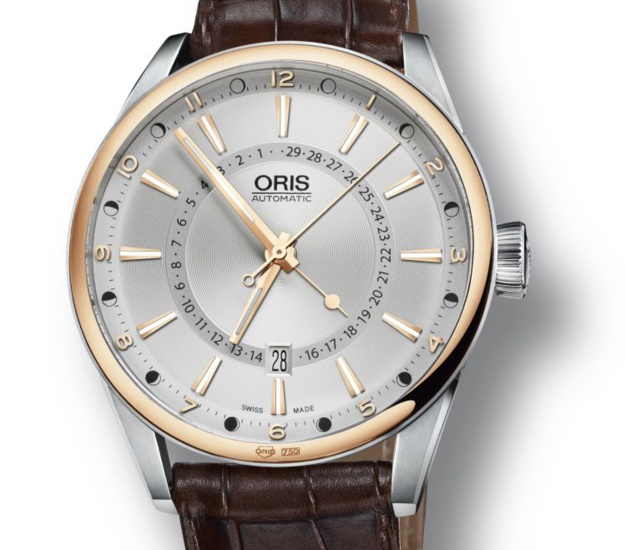 Oris Artix Pointer Moon Date Bicolore : de l'or acier qui déphase... de Lune Oris Artix Pointer Moon Date Bicolore : de l'or acier qui déphase... de Lune