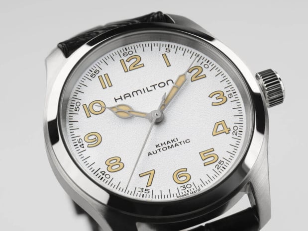 Hamilton Khaki Field Murph 38 mm : arrivée d'un cadran blanc et d'un bracelet en acier Hamilton Khaki Field Murph 38 mm : arrivée d'un cadran blanc et d'un bracelet en acier