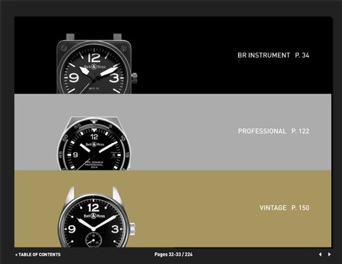 Le nouveau catalogue 2008 de Bell & Ross est consultable sur Internet