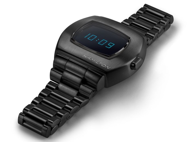 Hamilton PSR : une version en PVD noir brossé avec affichage bleu Hamilton PSR : une version en PVD noir brossé avec affichage bleu