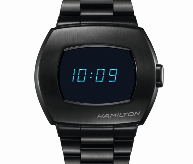Hamilton PSR : une version en PVD noir brossé avec affichage bleu Hamilton PSR : une version en PVD noir brossé avec affichage bleu