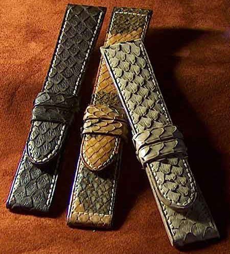 bracelets-montres en anaconda de chez ABP bracelets-montres en anaconda de chez ABP