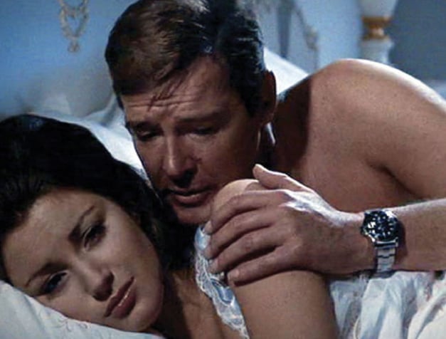 Roger Moore, James Bond et sa Submariner Roger Moore, James Bond et sa Submariner