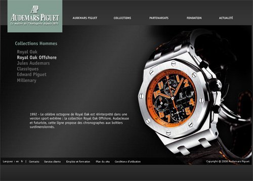 Audemars Piguet relook son site Internet