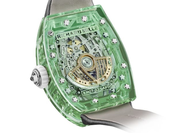 Richard Mille RM 07-02 Automatique Saphir : toute la pureté et la transparence du saphir au service de la haute horlogerie Richard Mille RM 07-02 Automatique Saphir : toute la pureté et la transparence du saphir au service de la haute horlogerie