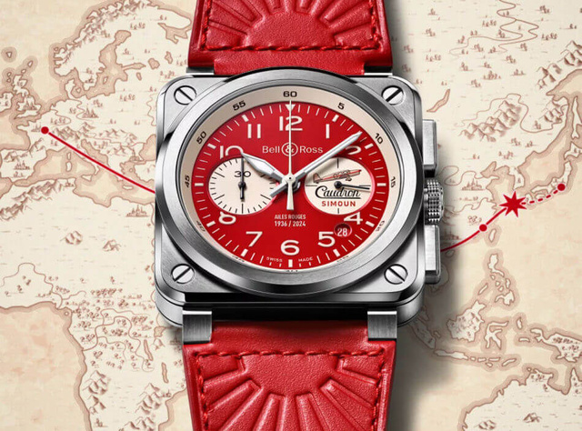 Bell & Ross : un chrono BR03-94 Les Ailes rouges en hommage au vol Paris-Tokyo d'André Japy en 1936 Bell & Ross : un chrono BR03-94 Les Ailes rouges en hommage au vol Paris-Tokyo d'André Japy en 1936