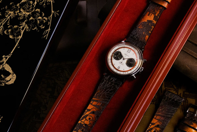 Le splendide bracelet-montre d'Hiroshige qui s'inspire d'une oeuvre d'art de l'ère Edo Le splendide bracelet-montre d'Hiroshige qui s'inspire d'une oeuvre d'art de l'ère Edo