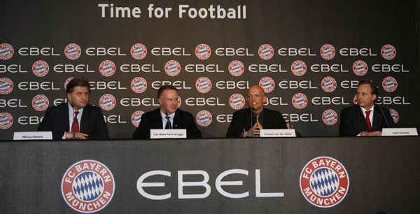 La marque Ebel associe son nom à celui du Bayern de Munich et créé une montre spéciale football !
