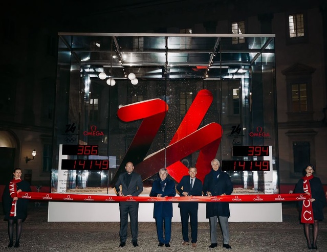 Omega lance le compte à rebours des Jeux Olympiques de Milano Cortina 2026 Omega lance le compte à rebours des Jeux Olympiques de Milano Cortina 2026