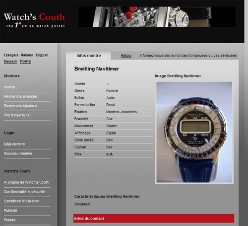 Watchcouth.ch : une plateforme Internet d’horlogerie pour trouver la perle rare Watchcouth.ch : une plateforme Internet d’horlogerie pour trouver la perle rare
