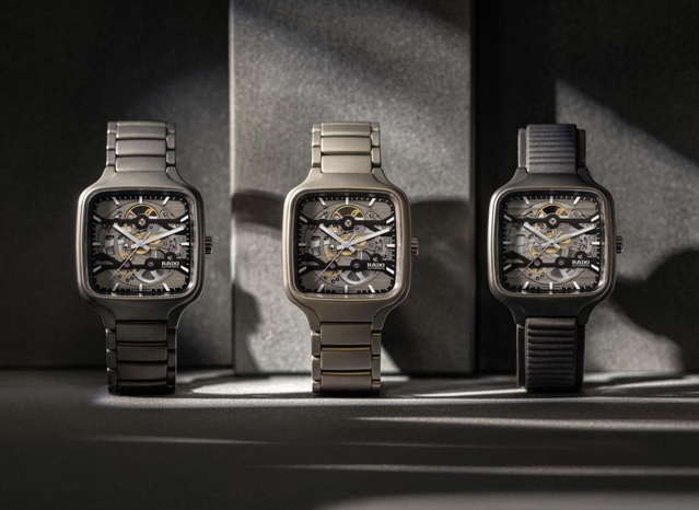 Rado True Square Skeleton : en céramique plasma aux finitions mates et détails sablés Rado True Square Skeleton : en céramique plasma aux finitions mates et détails sablés