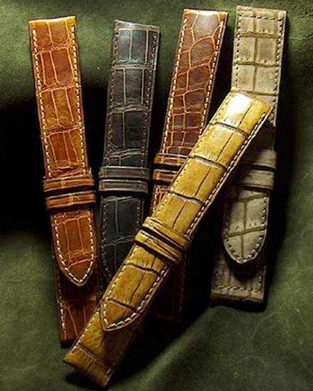 Bracelet-montre : tannages spéciaux par ABP Bracelet-montre : tannages spéciaux par ABP