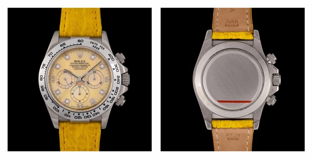Watchfid : vente d'une exceptionnelle série de 4 Rolex Daytona 16519 aux cadrans de couleur