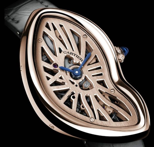 Cartier Crash squelette : 67 exemplaires en or rose Cartier Crash squelette : 67 exemplaires en or rose