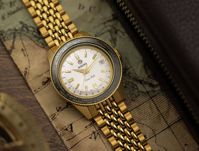 Rado Captain Cook Over-Pole : voyageuse vintage Rado Captain Cook Over-Pole : voyageuse vintage