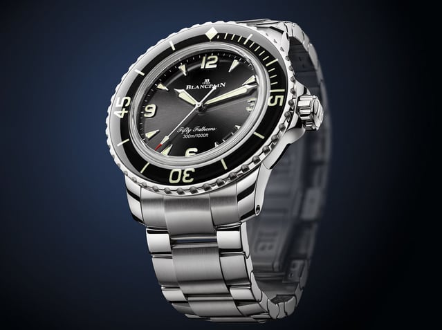 La Blancpain Fifty Fathoms 42 mm passe à l'acier poli La Blancpain Fifty Fathoms 42 mm passe à l'acier poli