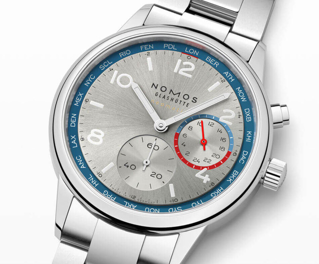 Nomos Club Sport neomatik Worldtimer : le monde en couleurs Nomos Club Sport neomatik Worldtimer : le monde en couleurs