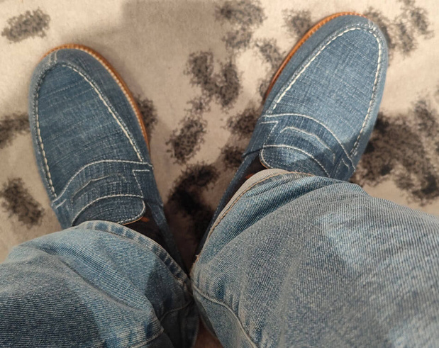 JM Weston lance son mocassin 180 en version denim JM Weston lance son mocassin 180 en version denim