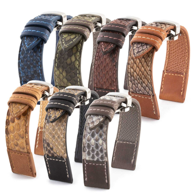 Tandem : le bracelet bi-matière et bicolore en python et cuir de chez ABP Concept Tandem : le bracelet bi-matière et bicolore en python et cuir de chez ABP Concept