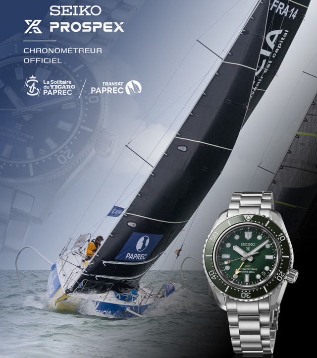 Seiko France chronométreur officiel de la Transat Paprec et de la Solitaire du Figaro Paprec Seiko France chronométreur officiel de la Transat Paprec et de la Solitaire du Figaro Paprec
