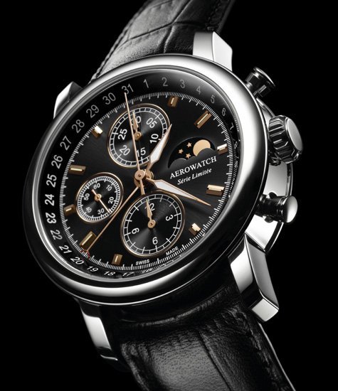 Aerowatch Chronographe Renaissance en acier série limitée