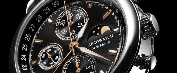 Aerowatch Chronographe Renaissance en acier série limitée