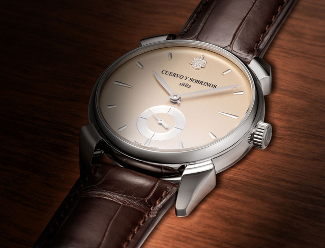 Cuervo y Sobrinos : édition limitée Historiador Asturias Pequenos Segundos sur cadran crème Cuervo y Sobrinos : édition limitée Historiador Asturias Pequenos Segundos sur cadran crème