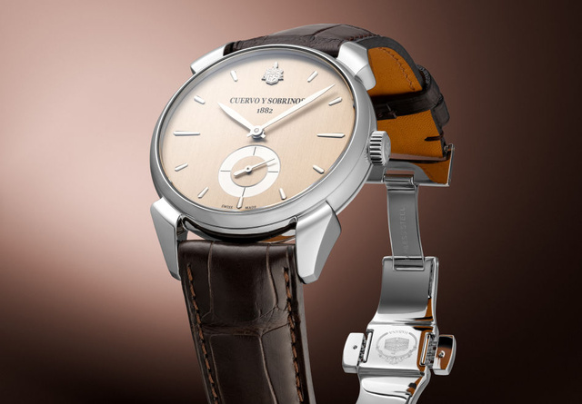 Cuervo y Sobrinos : édition limitée Historiador Asturias Pequenos Segundos sur cadran crème Cuervo y Sobrinos : édition limitée Historiador Asturias Pequenos Segundos sur cadran crème