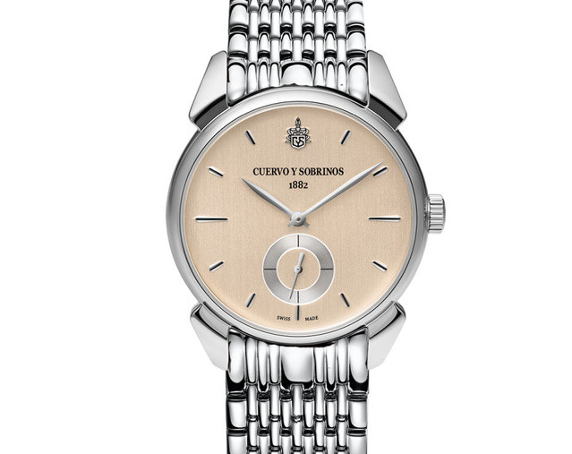 Cuervo y Sobrinos : édition limitée Historiador Asturias Pequenos Segundos sur cadran crème Cuervo y Sobrinos : édition limitée Historiador Asturias Pequenos Segundos sur cadran crème