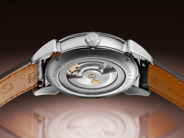 Cuervo y Sobrinos : édition limitée Historiador Asturias Pequenos Segundos sur cadran crème Cuervo y Sobrinos : édition limitée Historiador Asturias Pequenos Segundos sur cadran crème