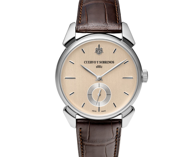 Cuervo y Sobrinos : édition limitée Historiador Asturias Pequenos Segundos sur cadran crème Cuervo y Sobrinos : édition limitée Historiador Asturias Pequenos Segundos sur cadran crème