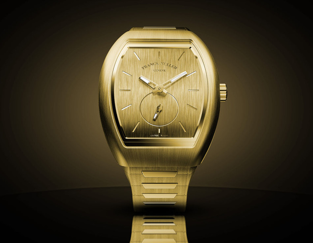 Franck Muller Monolith : montre or monochromatique Franck Muller Monolith : montre or monochromatique