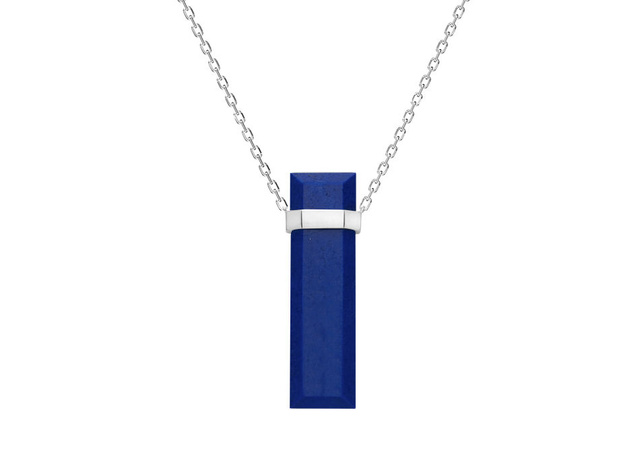 Maison Heavenly : le collier Meteor en platine et pierre ornementale