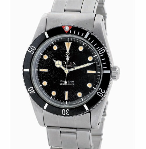 Rolex Submariner Ref. 6536/1de 1958 Photo d'après le catalogue Antiquorum Rolex Submariner Ref. 6536/1de 1958 Photo d'après le catalogue Antiquorum