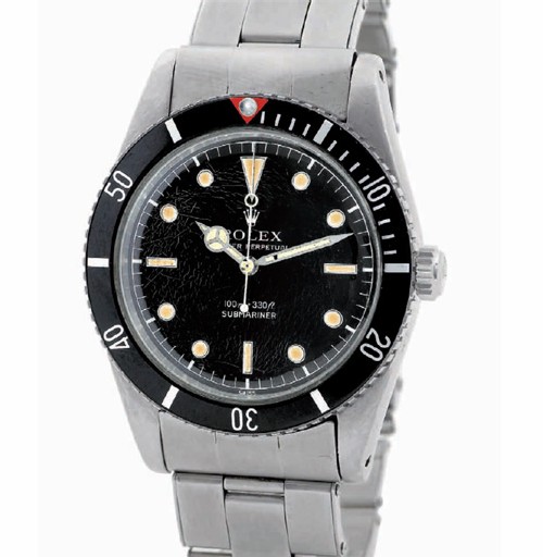 Rolex Submariner Ref. 6536/1de 1958 Photo d'après le catalogue Antiquorum