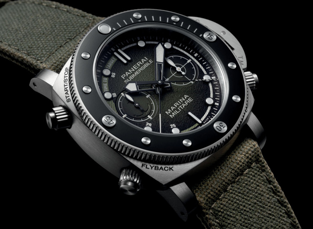 Panerai Submersible Chrono Marina Militare Experience : montre martiale