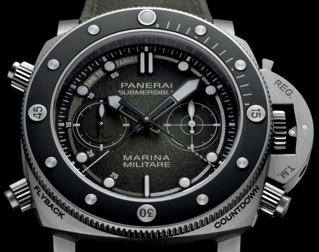 Panerai Submersible Chrono Marina Militare Experience : montre martiale