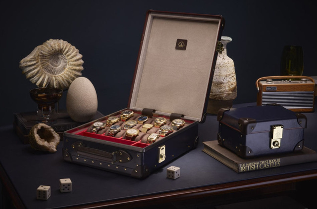 Globe-Trotter : de très chics coffrets de montres qui évoquent le design des célèbres valises Globe-Trotter : de très chics coffrets de montres qui évoquent le design des célèbres valises