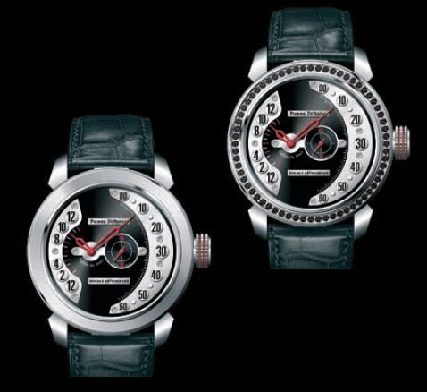 GrandCliff Skyscrappers de Pierre DeRoche : un étonnant garde-temps double rétrograde GrandCliff Skyscrappers de Pierre DeRoche : un étonnant garde-temps double rétrograde