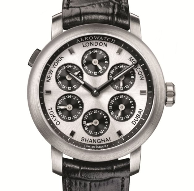 Aerowatch Renaissance 7 Times Zones : une montre, sept fuseaux horaires Aerowatch Renaissance 7 Times Zones : une montre, sept fuseaux horaires