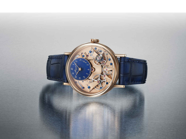 Breguet Tradition Seconde Rétrograde : or Breguet et bleu Breguet, deux codes "signature"