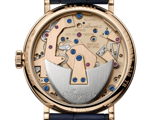 Breguet Tradition Seconde Rétrograde : or Breguet et bleu Breguet, deux codes "signature"