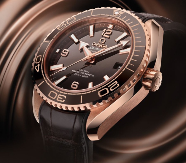 Omega Planet Ocean 600 M : or Sedna et céramique chocolat Omega Planet Ocean 600 M : or Sedna et céramique chocolat