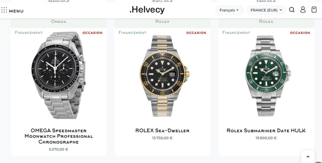 Helvecy : une plateforme qui facilite l'achat des montres de luxe